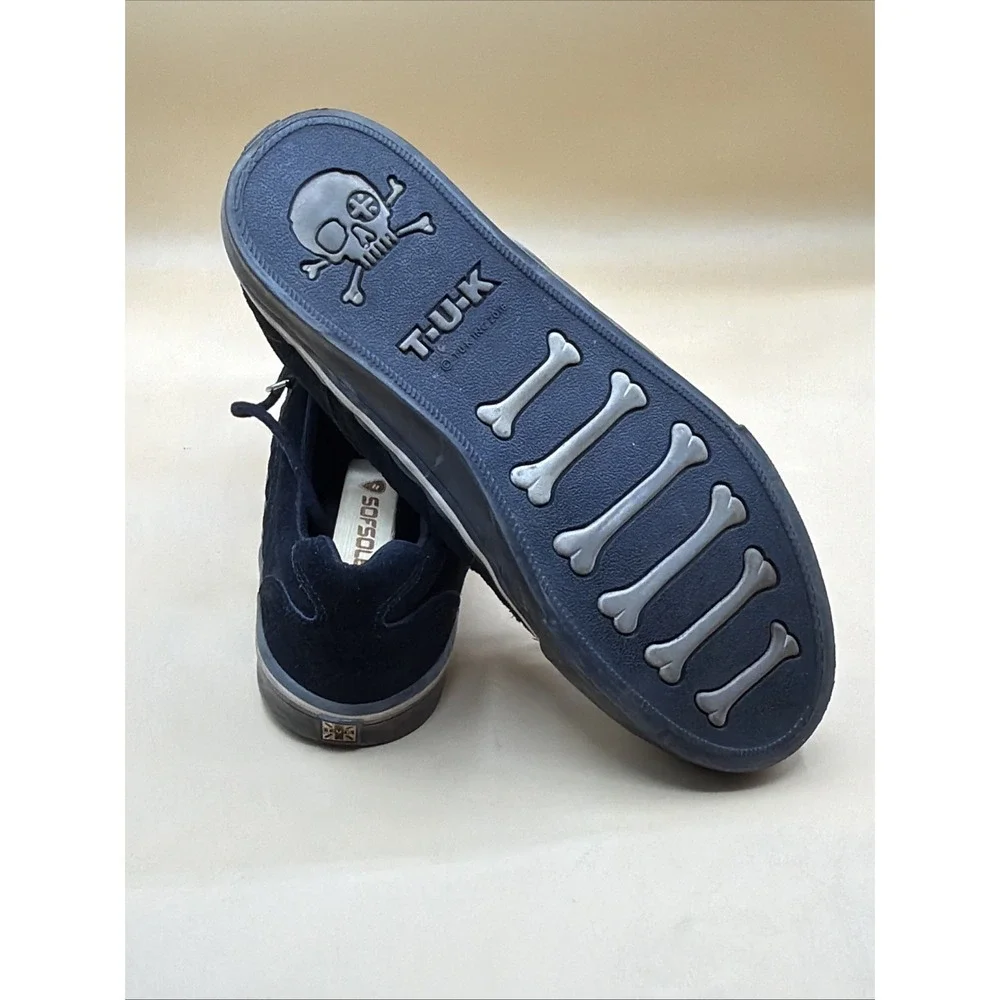 T.U.K. - Creeper Black Leopard/Canvas Upper - Girl Shoes Size 10M